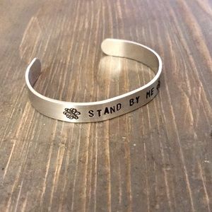 handmade Jewelry - Hand stamped adjustable metal cuff bracelet handmade Jewelry - Hand stamped adjustable metal cuff bracelet